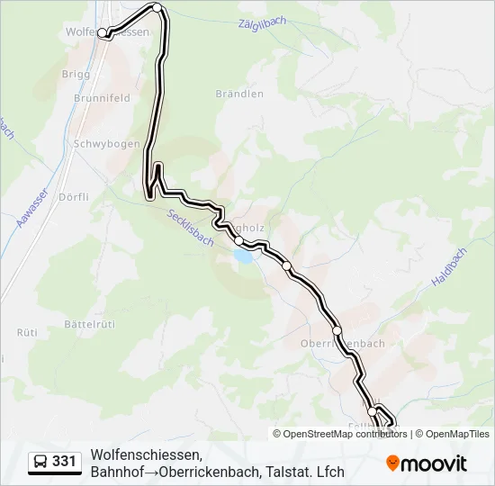 331 Bus Line Map