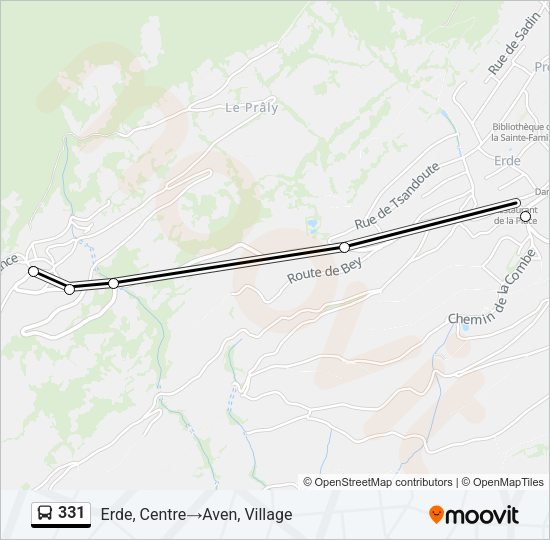 331 Bus Line Map
