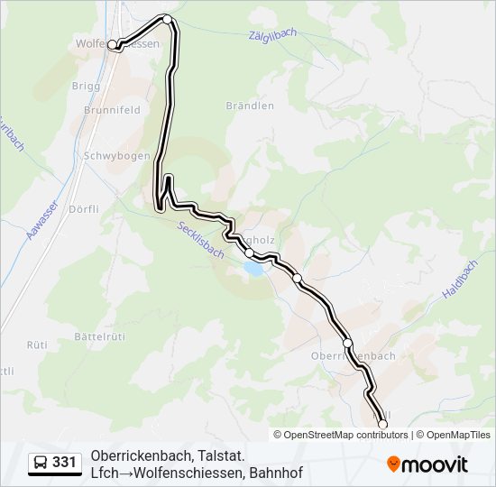 331 Bus Line Map
