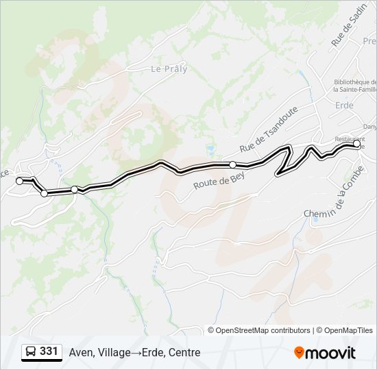 331 Bus Line Map