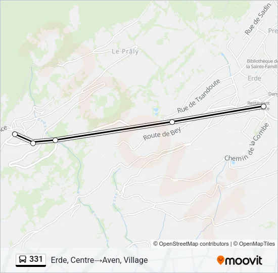 331 Bus Line Map