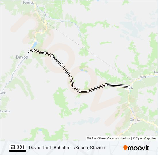 331 Bus Line Map