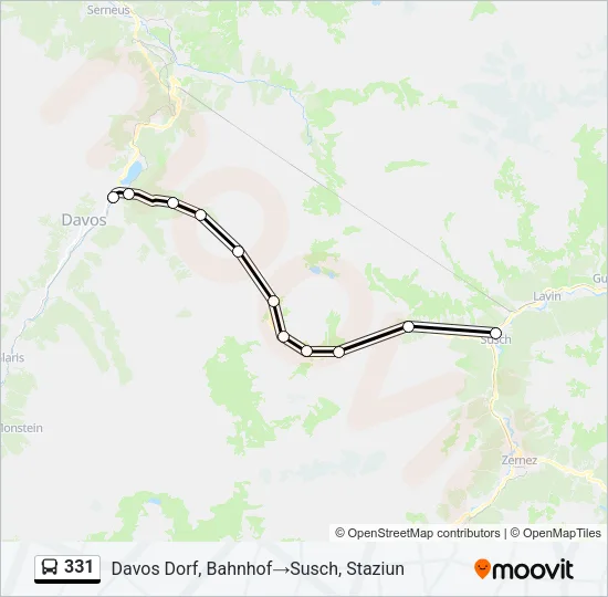 331 Bus Line Map