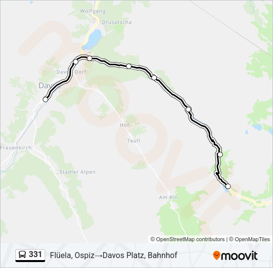 331 Bus Line Map