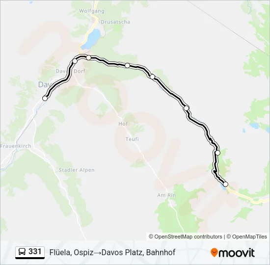 331 Bus Line Map