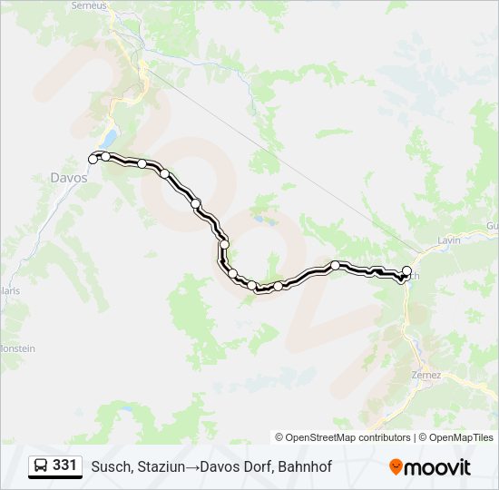 331 Bus Line Map