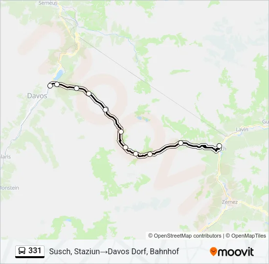 331 Bus Line Map