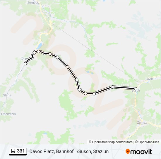 331 Bus Line Map