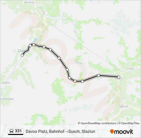 331 Bus Line Map