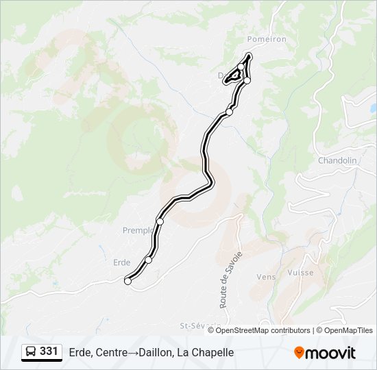 331 Bus Line Map