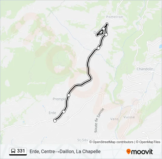 331 Bus Line Map