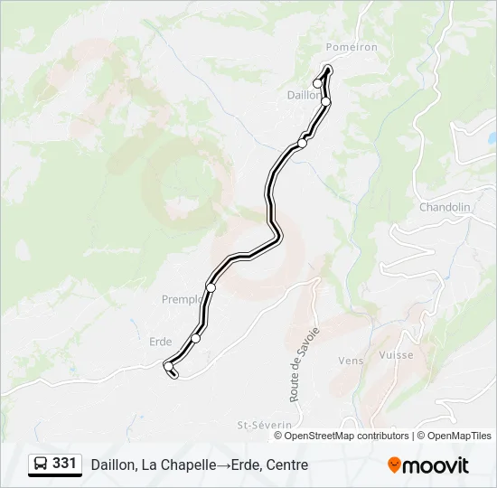 331 Bus Line Map