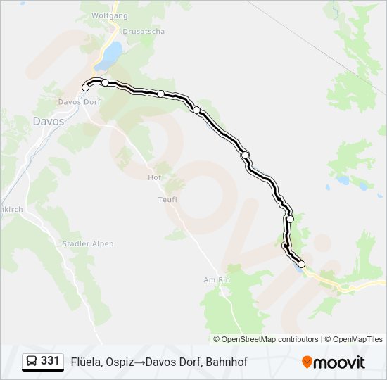 331 Bus Line Map