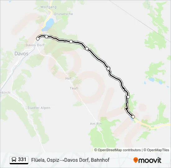 331 Bus Line Map