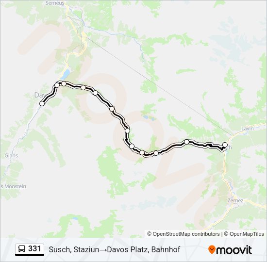 331 Bus Line Map