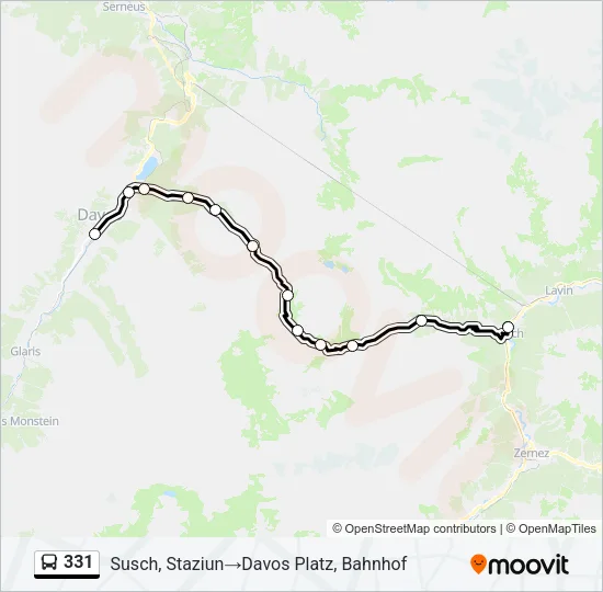 331 Bus Line Map