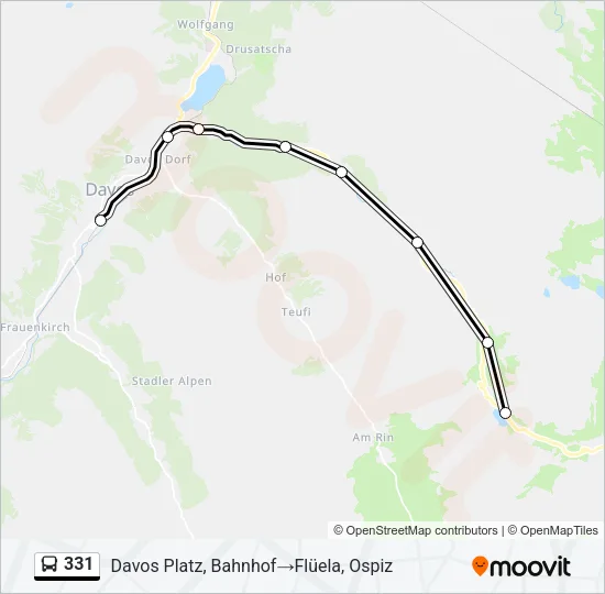 331 Bus Line Map