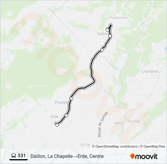 331 Bus Line Map