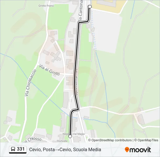 331 Bus Line Map