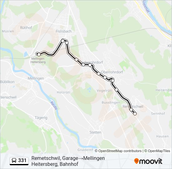 331 Bus Line Map