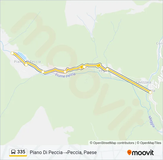335 Bus Line Map