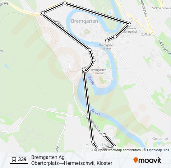 339 Bus Line Map