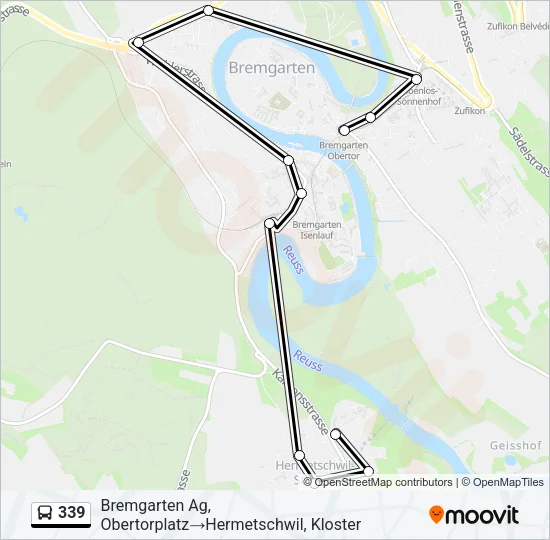 339 Bus Line Map