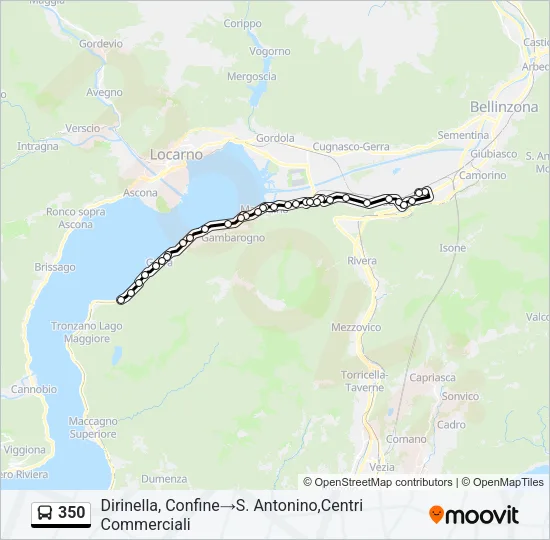 350 Bus Line Map