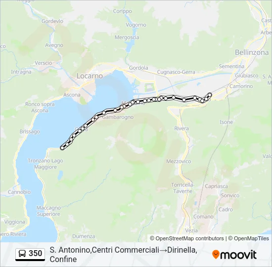 350 Bus Line Map