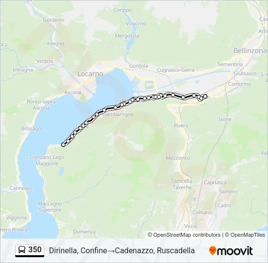 350 Bus Line Map