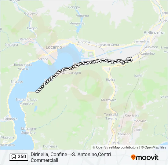 350 Bus Line Map