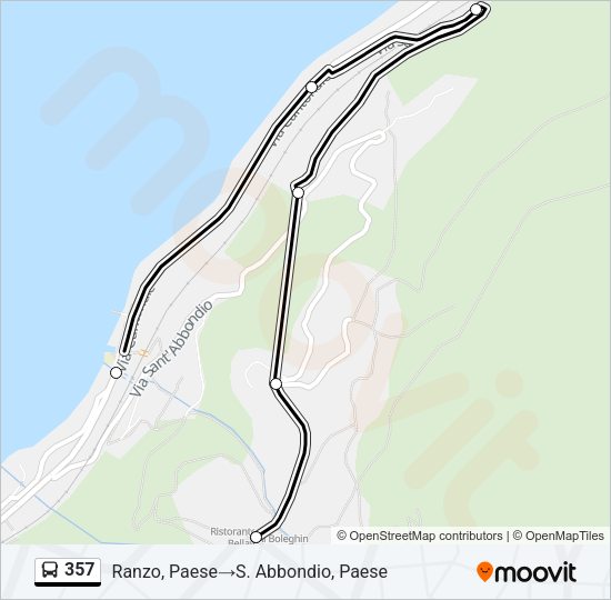 357 Bus Line Map