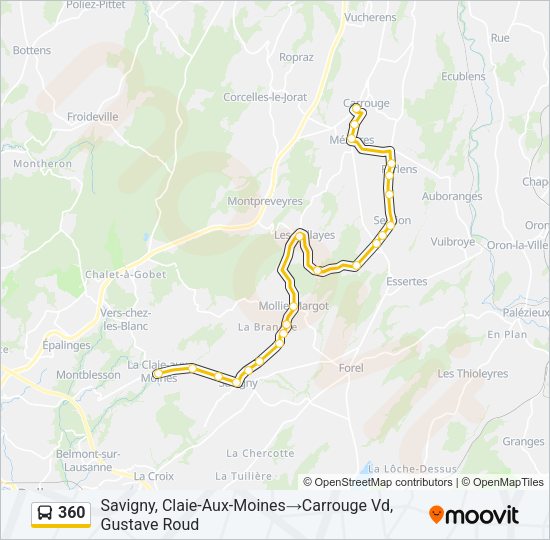 360 Bus Line Map