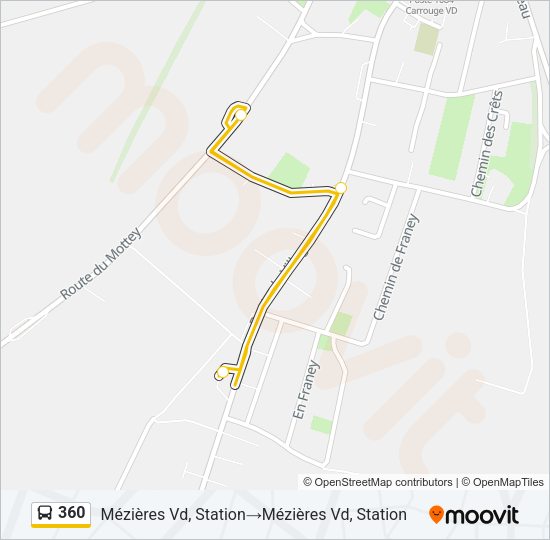 360 Bus Line Map