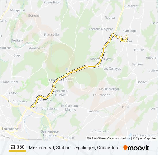 360 Bus Line Map