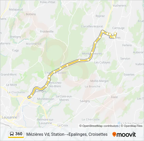 360 Bus Line Map