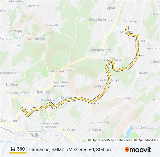 360 Bus Line Map