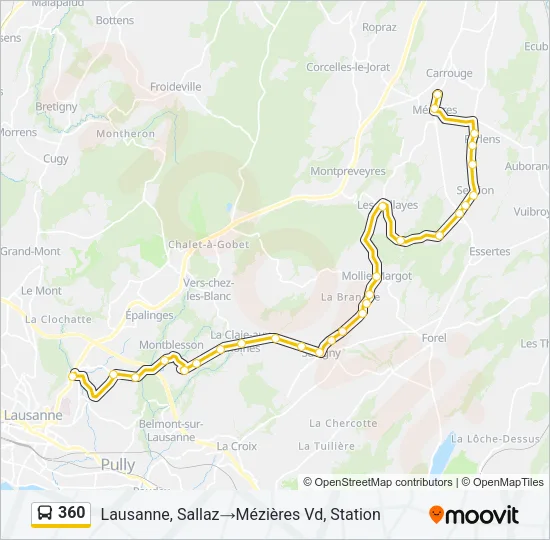 360 Bus Line Map