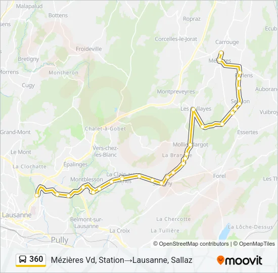 360 Bus Line Map