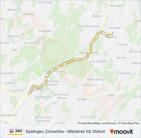 360 Bus Line Map