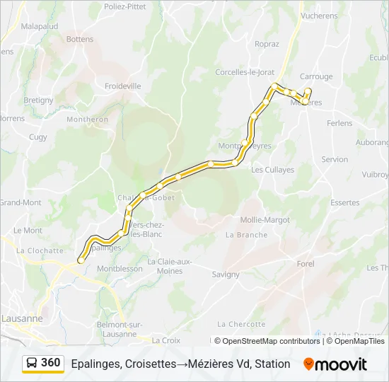 360 Bus Line Map