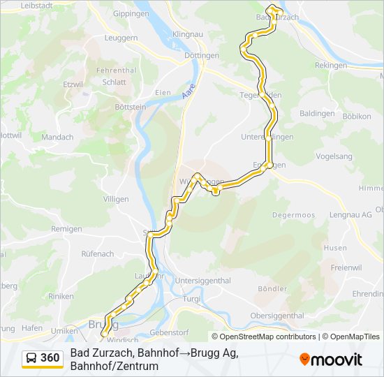 360 Bus Line Map