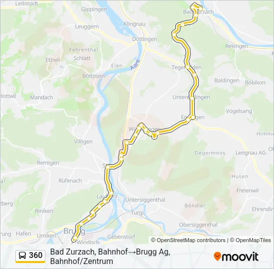 360 Bus Line Map