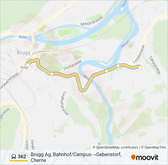 362 Bus Line Map