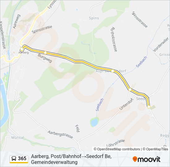 365 Bus Line Map