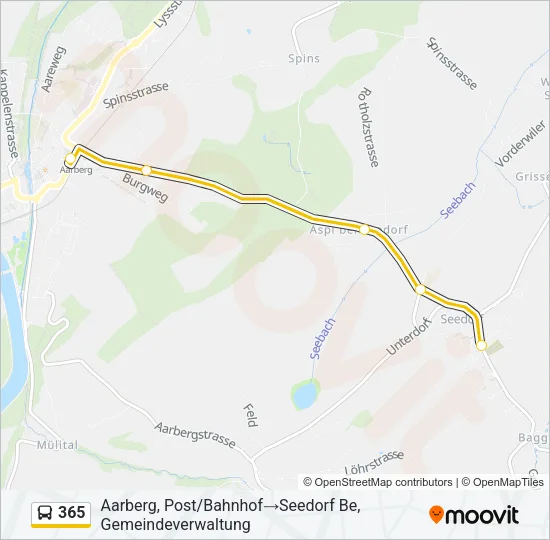 365 Bus Line Map