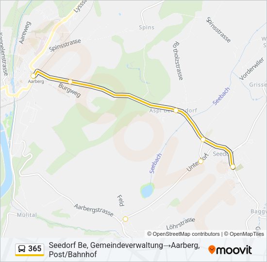 365 Bus Line Map