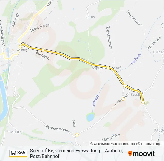 365 Bus Line Map
