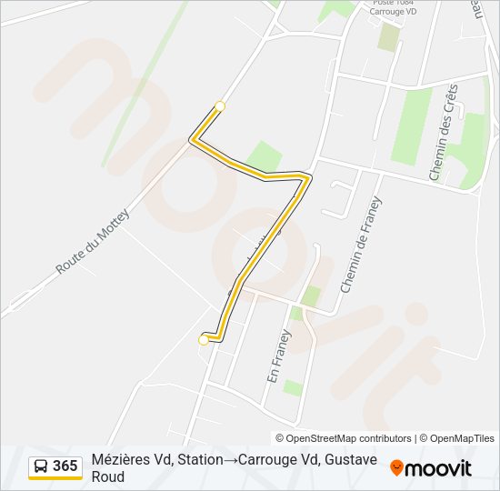 365 Bus Line Map