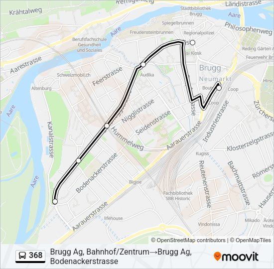 368 Bus Line Map
